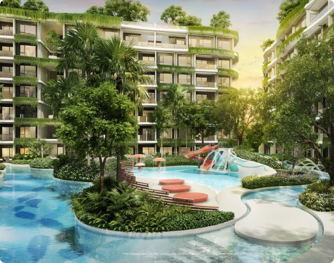 Pool garden