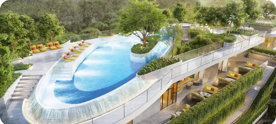 Rooftop pool